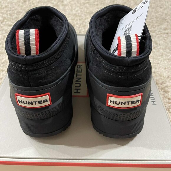 Hunter Women's Askern Waterproof Slip-On Booties Shoes Black, Size 9M (New) - Picture 9 of 15